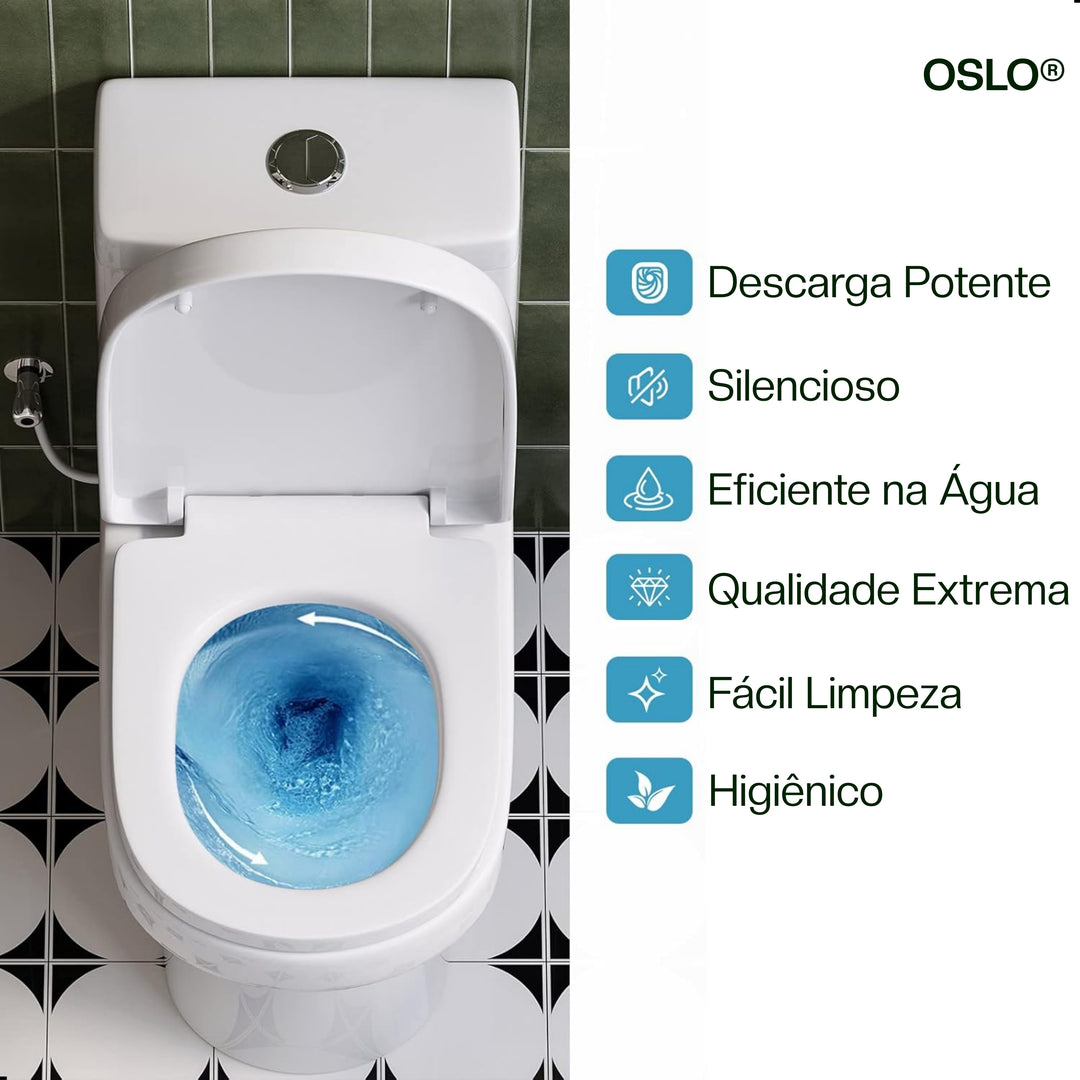 Vaso Sanitário Monobloco Compacto Héstia OSLO - Foto 9