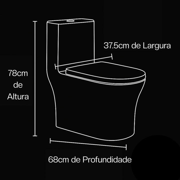 Vaso Sanitário Monobloco Grande Ios OSLO - Foto 7