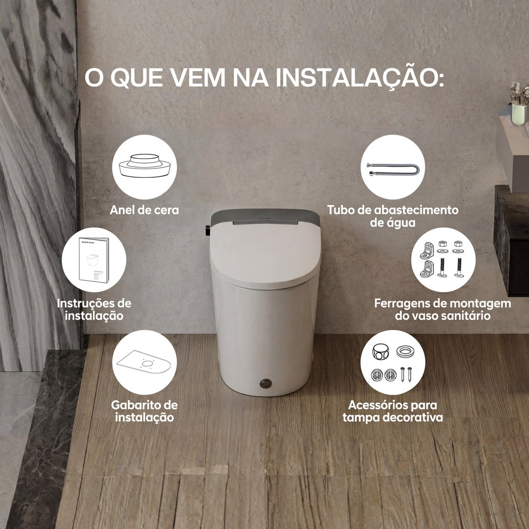 Vaso Sanitário Inteligente Myk OSLO sem eletricidade - Foto 4