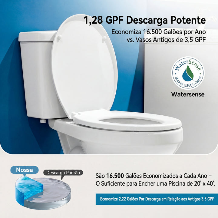 Kit Vaso Sanitário Poli OSLO Caixa Acoplada - Foto 6
