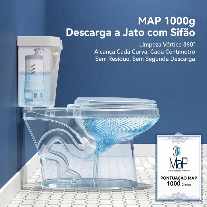 Kit Vaso Sanitário Poli OSLO Caixa Acoplada - Foto 8