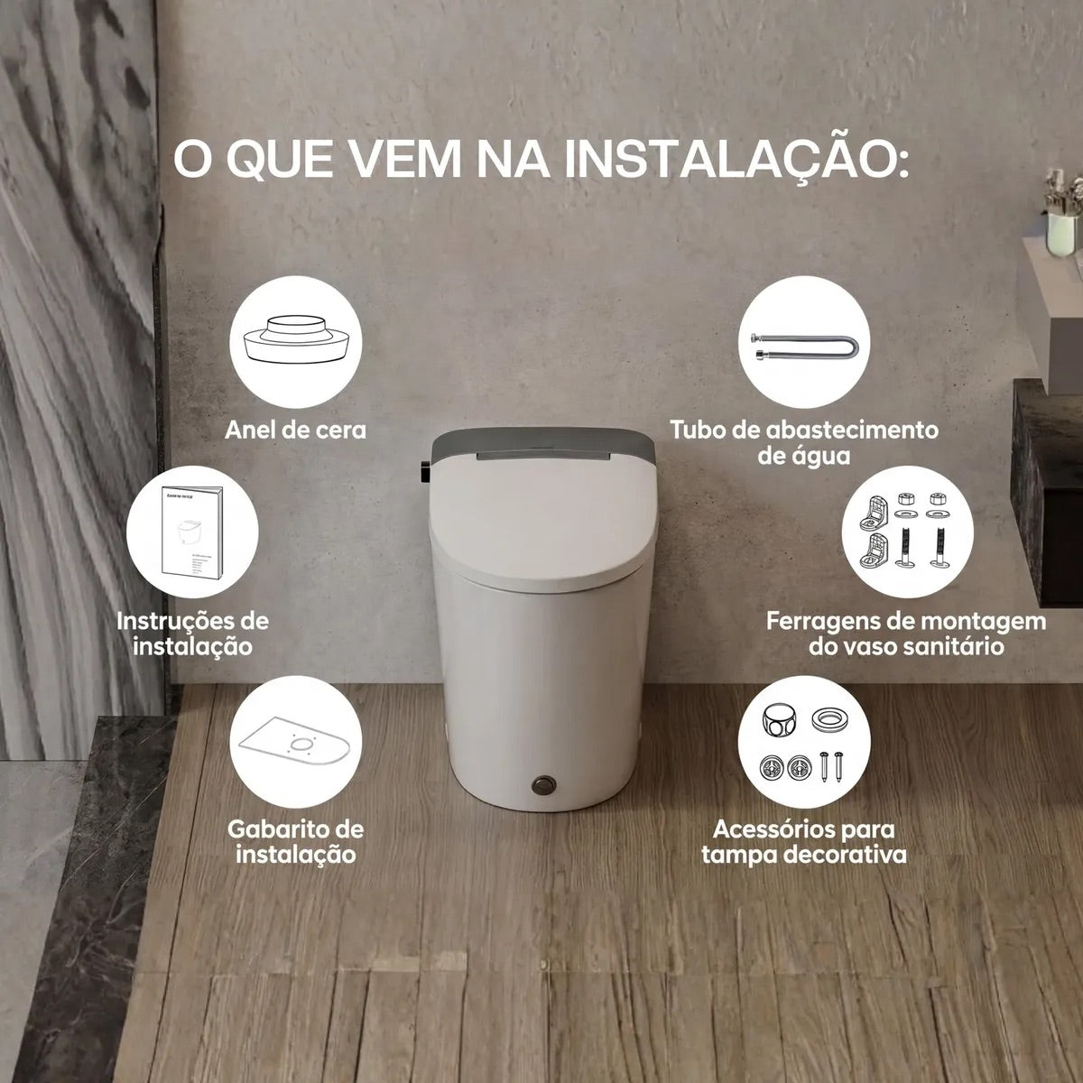 Tudo pronto para a instalação